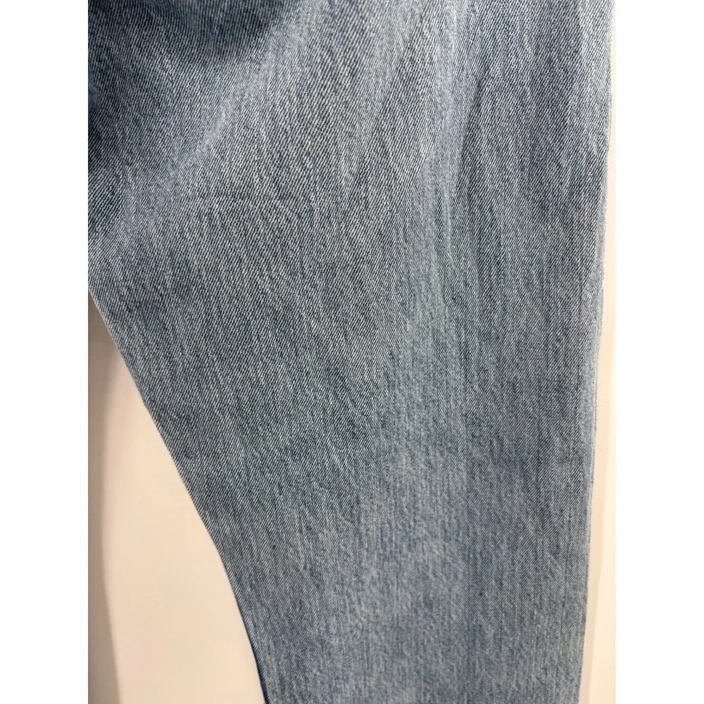 Levis 501 Men's 36x32 Jeans Faded Distressed Y2K era Grunge-Working Blue Denim